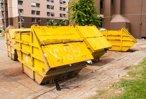 Different sizes of skips available for hire in Battersea