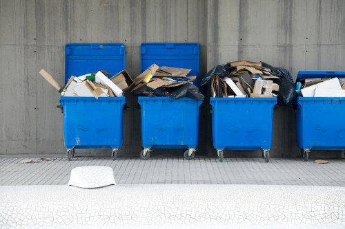 Efficient waste removal process on a construction site