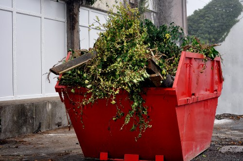 Residential recycling bins for waste separation in Battersea