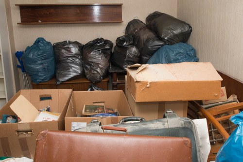 Workers handling residential and commercial waste in Battersea